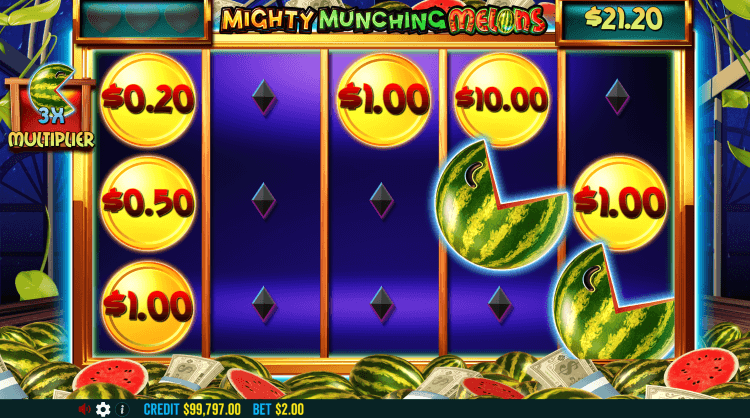 Mighty Munching Melons bonus round